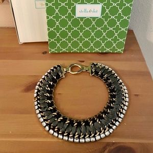 BEAUTIFUL woven STELLA & DOT choker necklace new in box!
